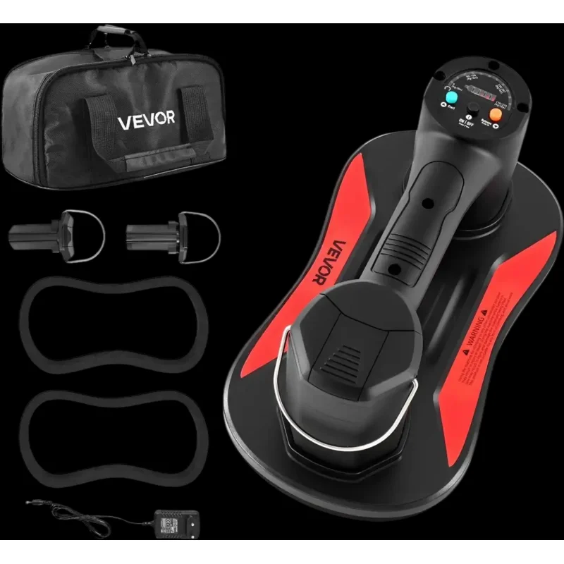 Vevor Electric Vacuum Suction Cup Heavy-Duty Digital Display Glass Lifter 375 lbs New