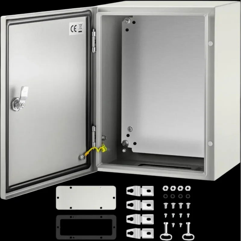 Vevor Electrical Enclosure Box 16" x 12" x 8" Carbon Steel Waterproof Lockable New