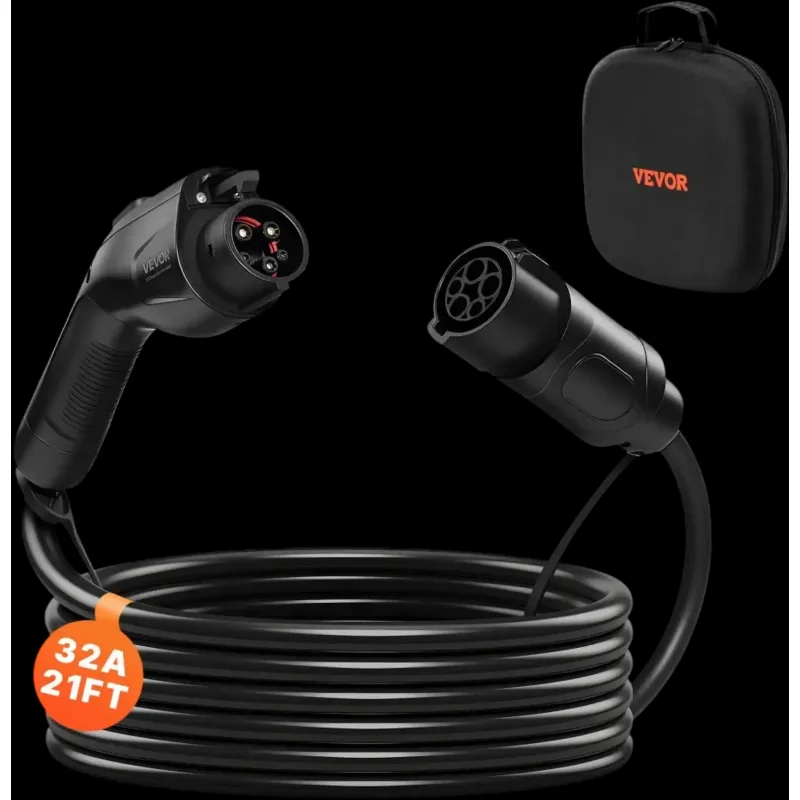 Vevor EV Charger Extension Cable 32A 21' J1772 New