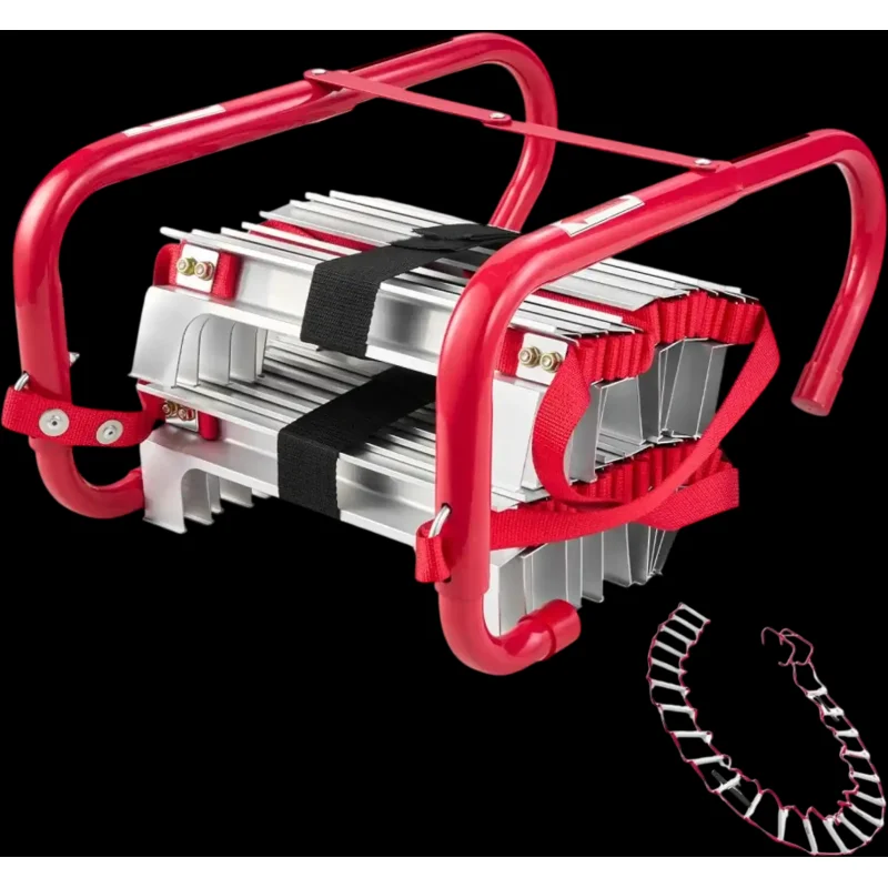 Vevor Fire Escape Ladder 3-Story 25' Retractable Emergency Safety Ladder New
