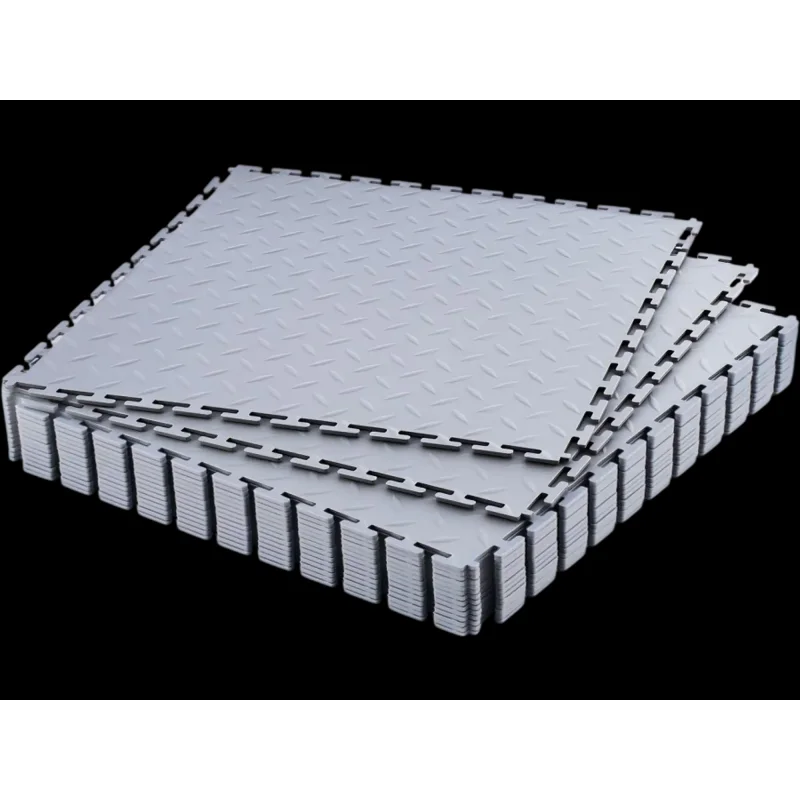 Vevor Garage Floor Tiles Interlocking 16 Pack 20.2" x 20.2" Light Gray New
