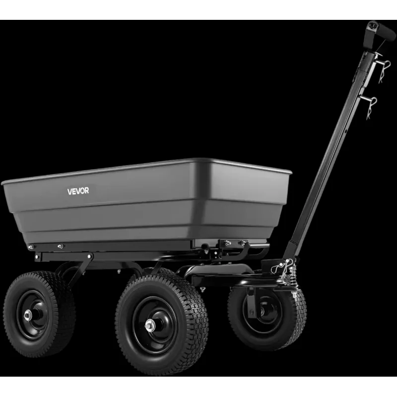Vevor Garden Dump Cart 1200 lbs 7 Cu. Ft. Poly Wagon New