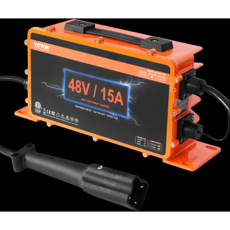 Vevor Golf Cart Battery Charger 48V 15A Smart Charger for Yamaha G29 New