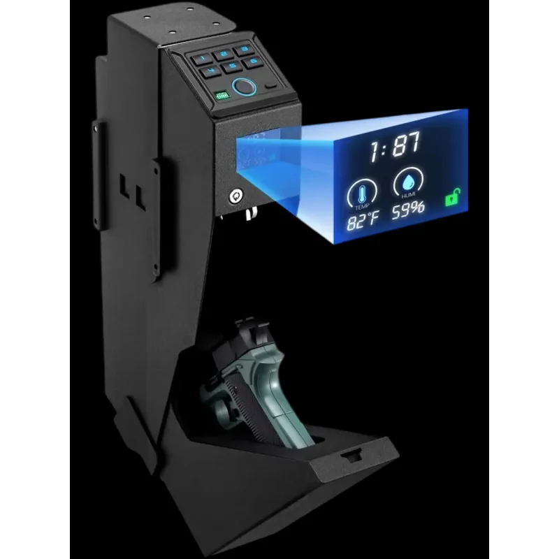 Vevor Gun Safe Slider Handgun Safe with Screen 3-Way Quick Access for 1 Pistol & Magazine New