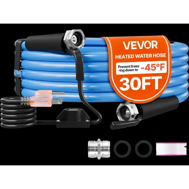 Vevor Heated Water Hose 30' RV Drinking Water Hose New