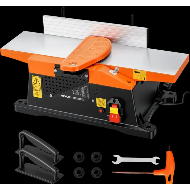 Vevor Jointer Spiral Benchtop 6" 2 HP 12000 RPM Woodworking New