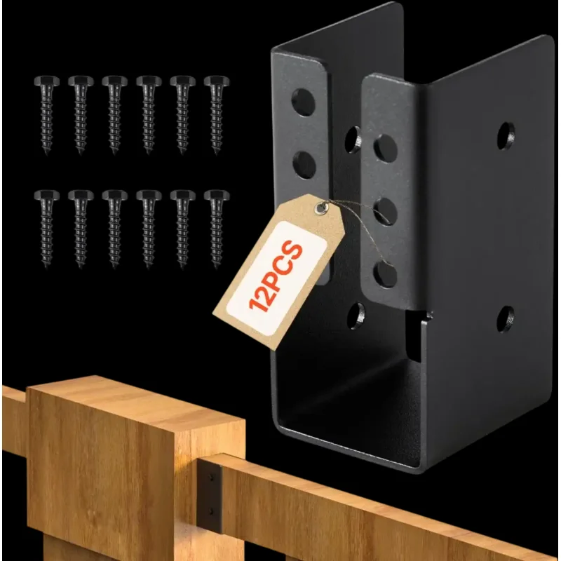 Vevor Joist Hanger 2x4 Concealed-Flange Outdoor Bracket Set 12 Pcs New