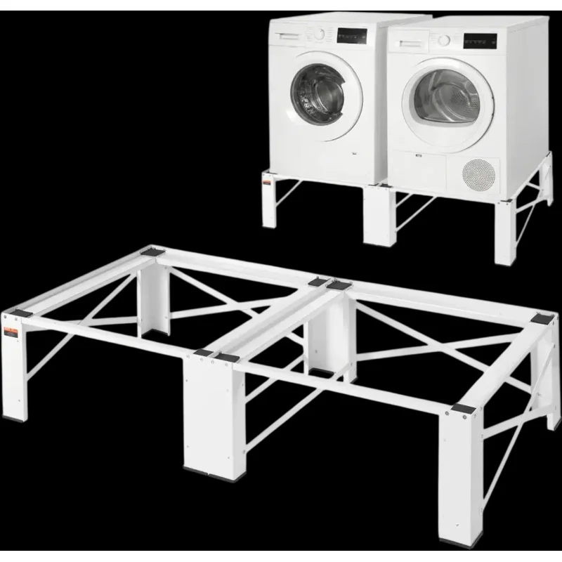 Vevor Laundry Pedestal Universal Washer and Dryer Stand 12" White 2-Pack New