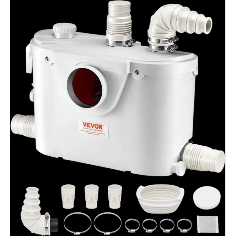 Vevor Macerator Pump 500W 29 GPM 26' Head Sewerage Toilet Pump New