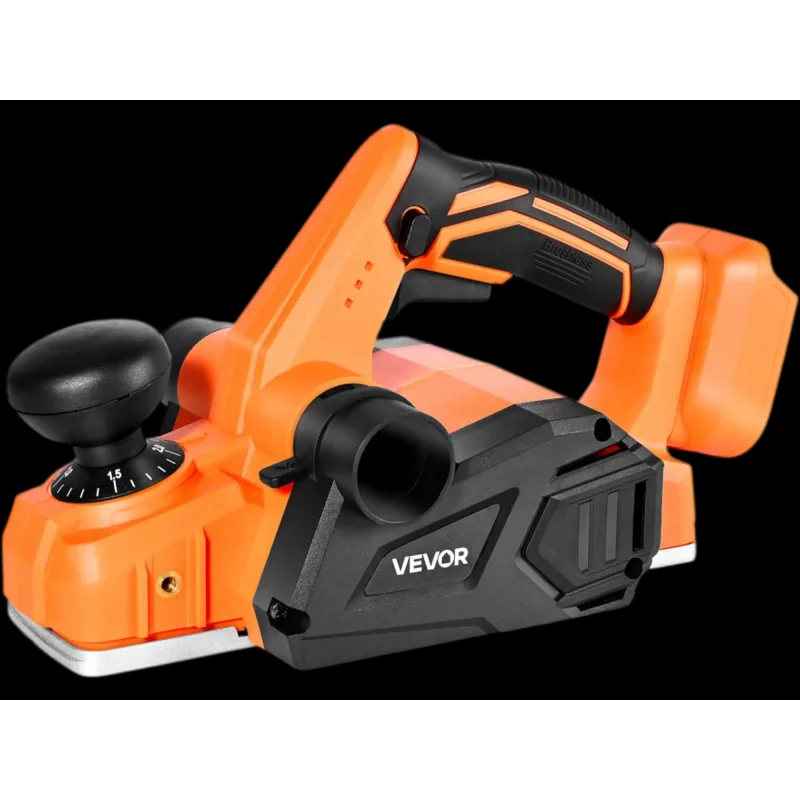Vevor Planer Cordless Handheld Woodworking 3-1/4" 15000 RPM Brushless Adjustable Cut Depth New