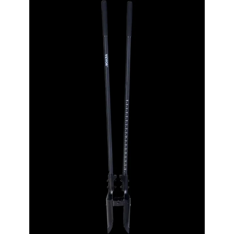 Vevor Post Hole Digger Heavy-Duty Manual Hole Digger with Fiberglass Handle and Scale Markings 57.5" New