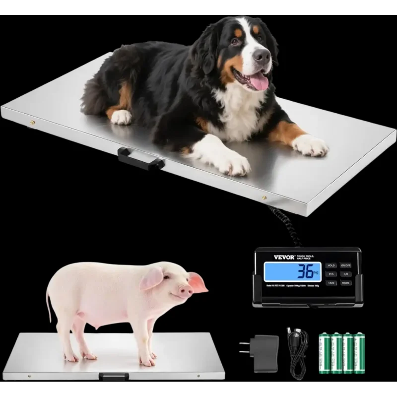 Vevor Postal Scale 1100 lbs Digital Commercial Weight Scale with LCD Display New