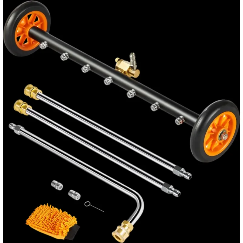 Vevor Pressure Washer Undercarriage Cleaner 24" Surface Cleaner with Wheels & Wands New