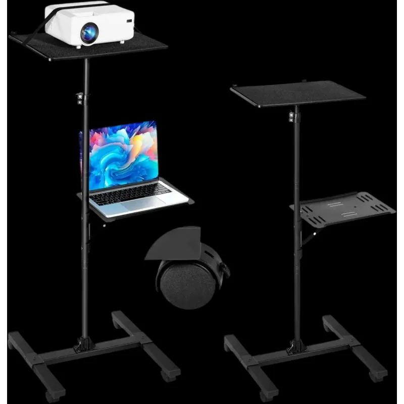 Vevor Projector Stand Adjustable 2-Shelf Floor Stand New