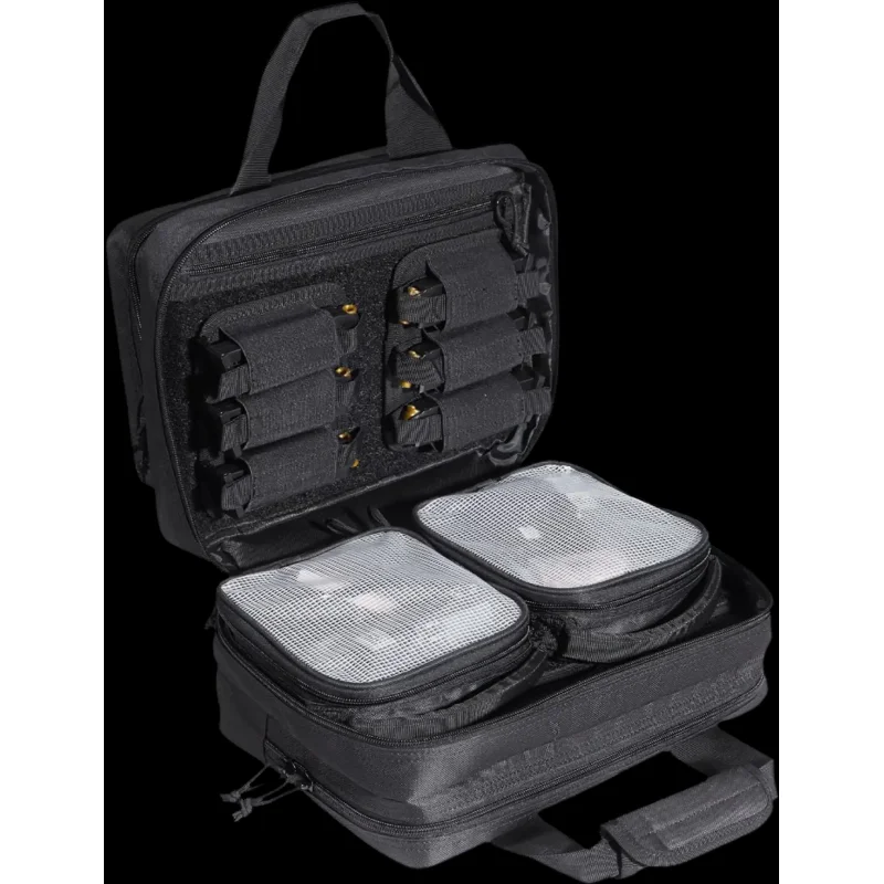 Vevor Range Bag Tactical Gun Bag for 2 Pistols Black New