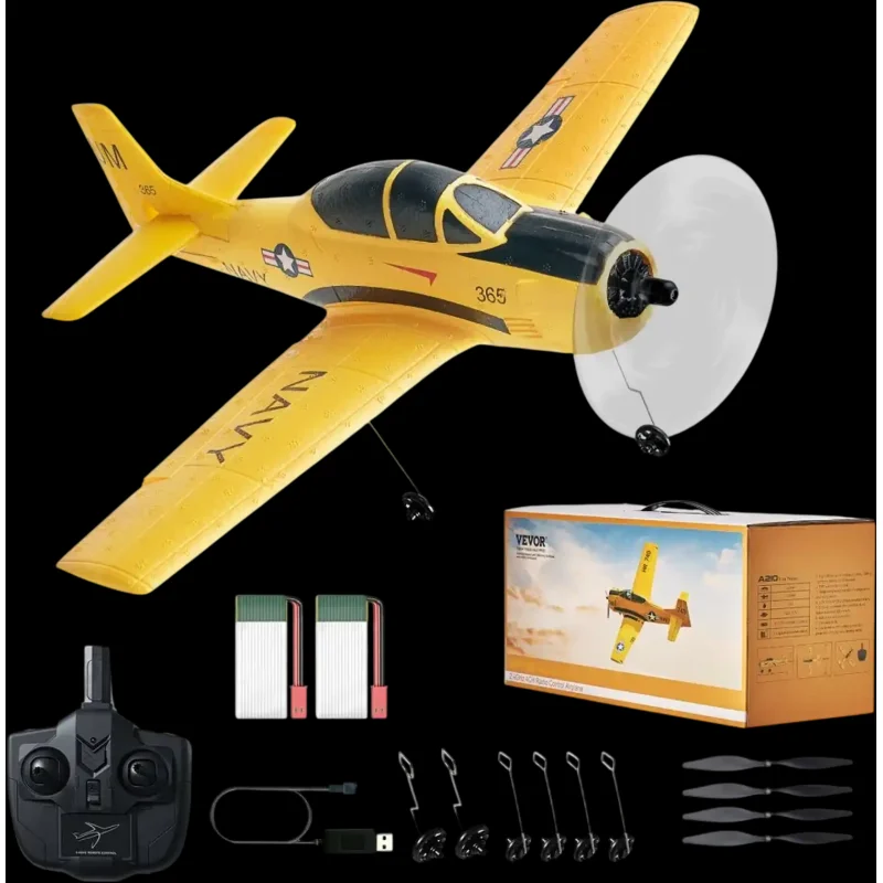 Vevor RC Plane 4-Channel Remote Control Trainer Aircraft New