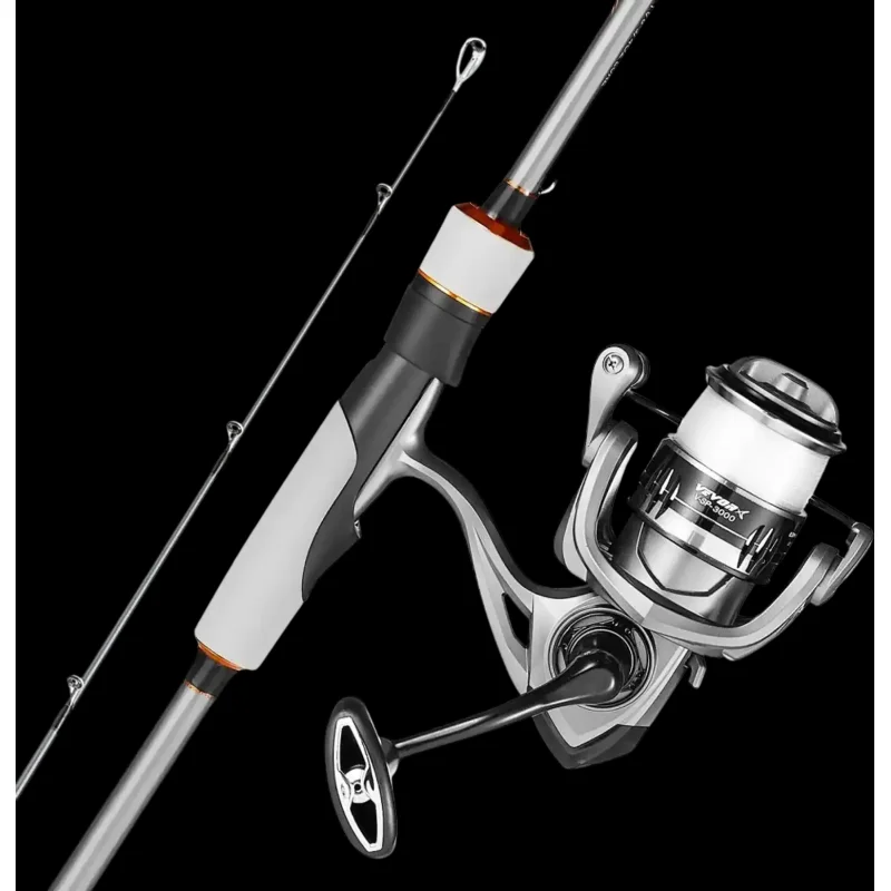 Vevor Rod and Reel Combo 6.5' 2-Piece IM6 Carbon Fiber Spinning Fishing Set New
