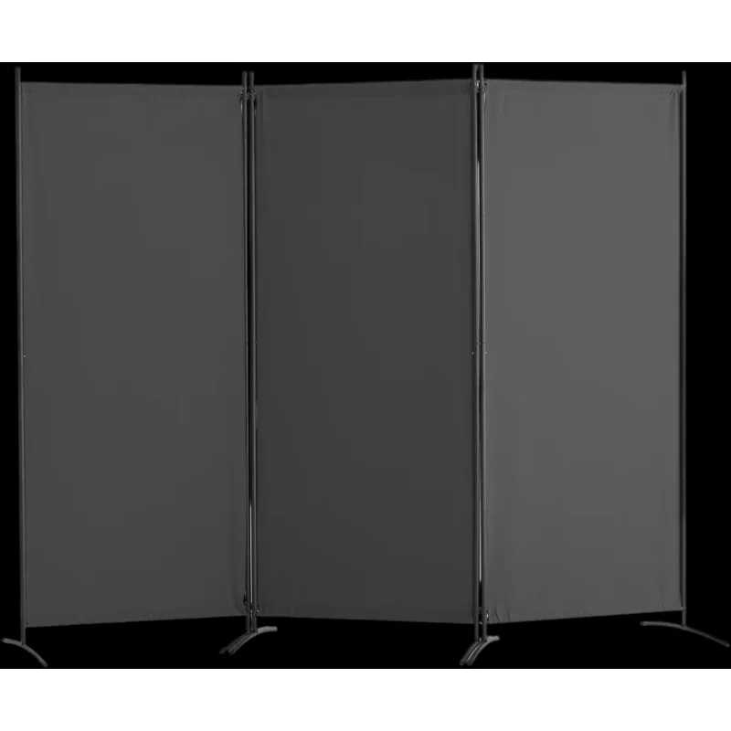 Vevor Room Divider 3-Panel Folding Privacy Screen Gray New