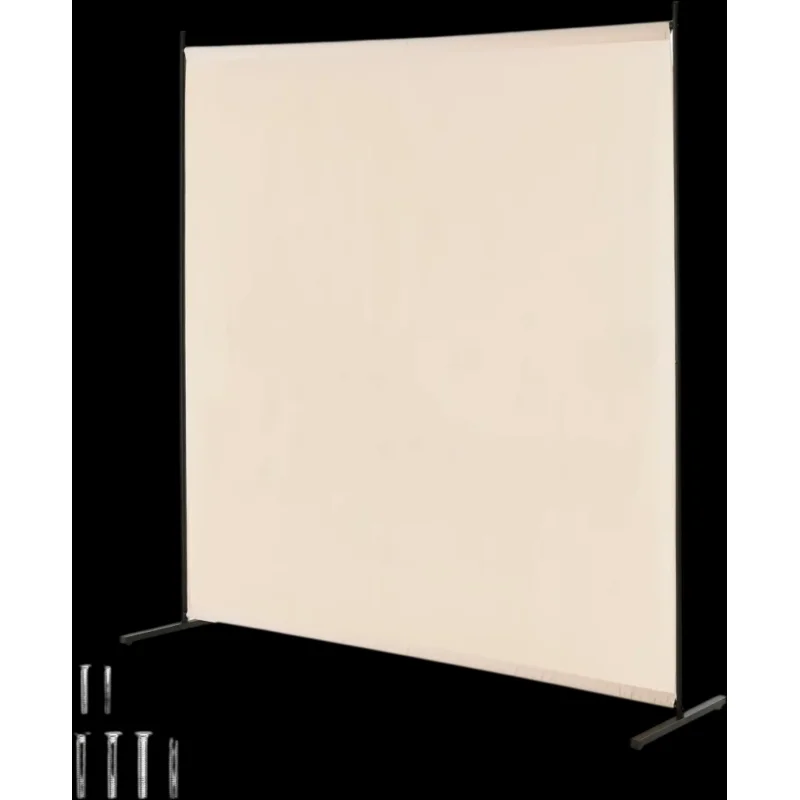 Vevor Room Divider 6' Beige Privacy Screen Single Panel New