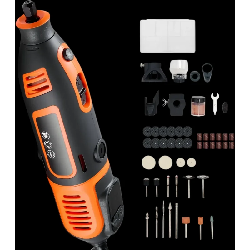 Vevor Rotary Tool 51-Piece 200W Corded Mini Power Kit New