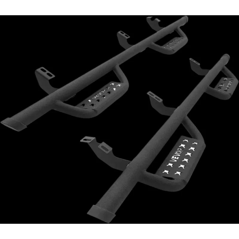 Vevor Running Boards 4" Side Steps for 2024-2025 Toyota Tacoma Double Cab Black Carbon Steel Nerf Bars New