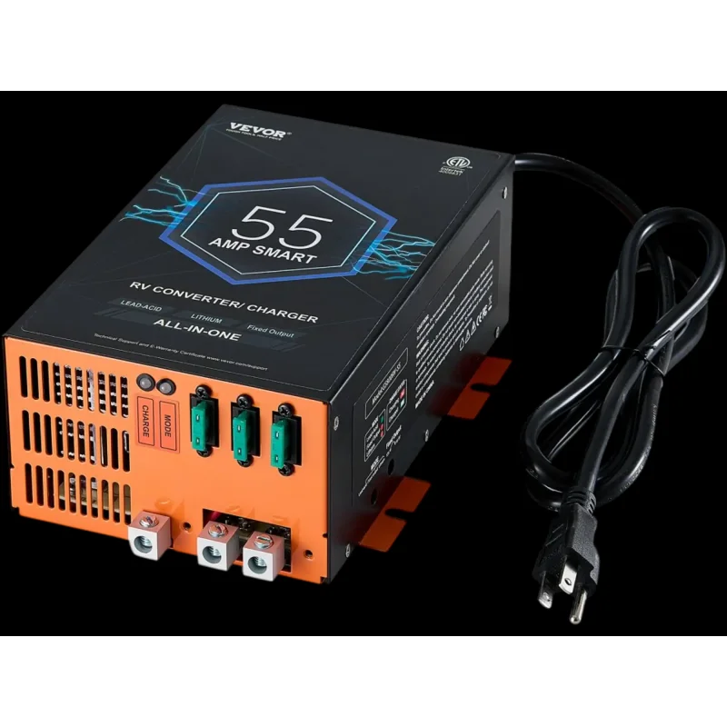 Vevor RV Converter 55A 110V AC to 12V DC Battery Charger New