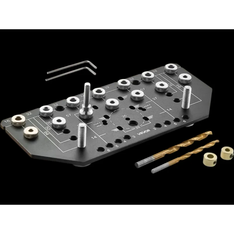 Vevor Shelf Pin Drilling Jig Two-in-One Cabinet Hole Drilling Template New