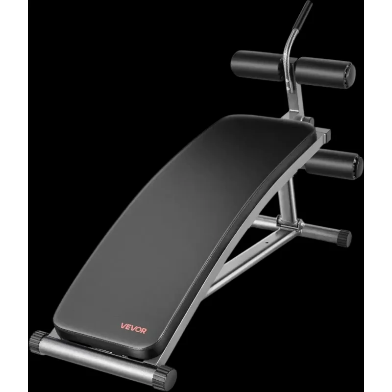 Vevor Sit Up Bench Curved Decline Ab Bench with Reverse Crunch Handle New