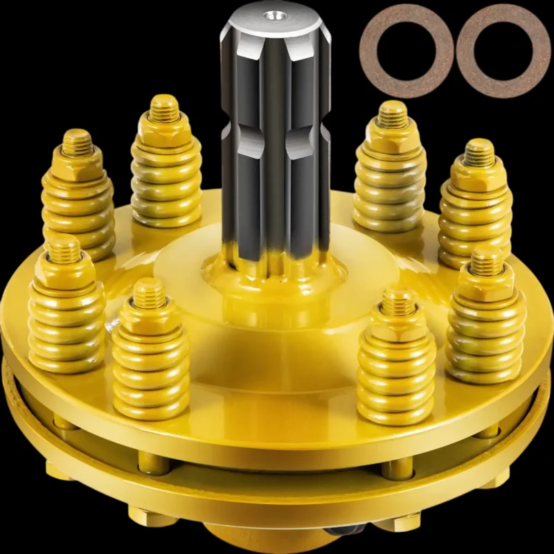Vevor Slip Clutch 1-3/8" 6-Spline Adjustable PTO Friction Clutch Yellow New
