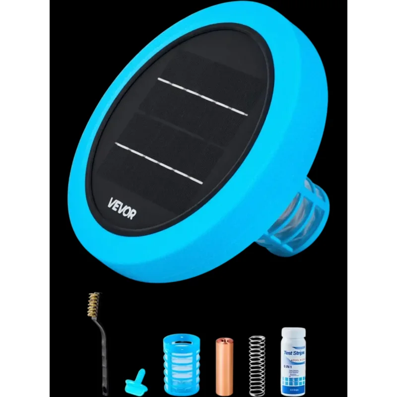 Vevor Solar Pool Ionizer Floating Copper Water Cleaner Purifier 35,000 Gal New