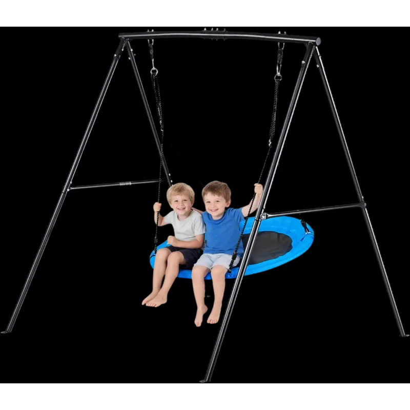 Vevor Swing Set Backyard 40" Saucer Swing with A-Frame Stand New