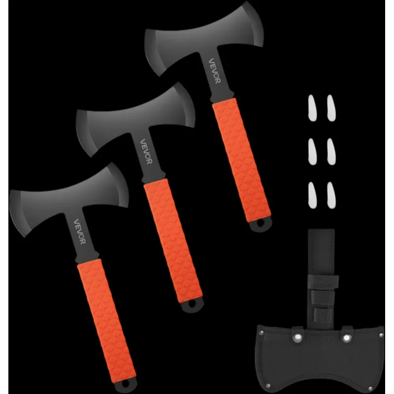 Vevor Throwing Axe Set 3-Pack 11.9" Double Bit Hatchet New