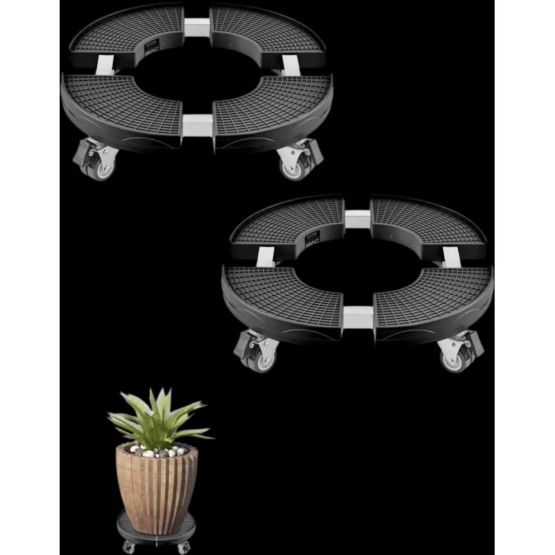 Vevor Trash Can Dolly Adjustable Round 2-Pack 15"-22.8" 440 lbs New