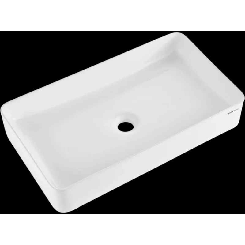 Vevor Vessel Sink Rectangular White Ceramic Bathroom Vanity Bowl 24" x 13.8" New