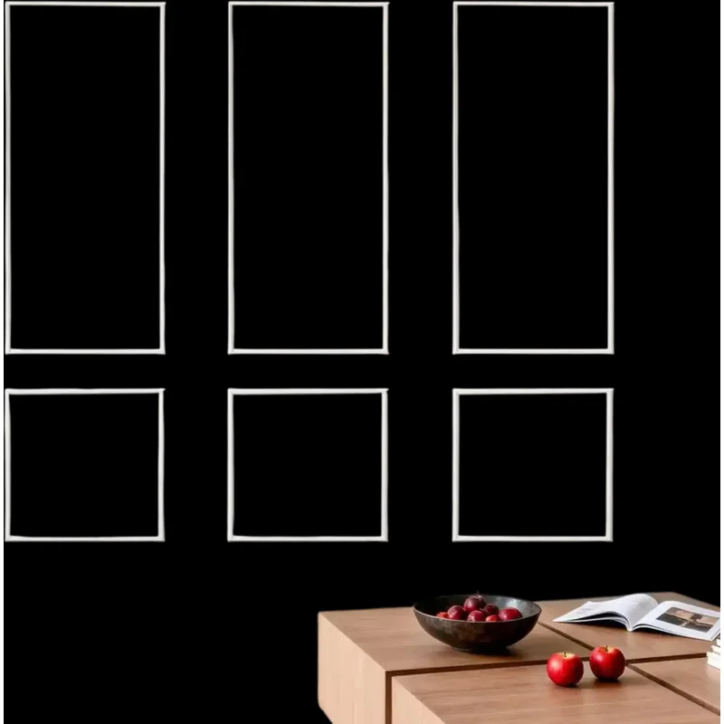 Vevor Wall Molding 3-Pack Paintable Waterproof Wainscoting Panels Kit White 24x54" + 24x24" New