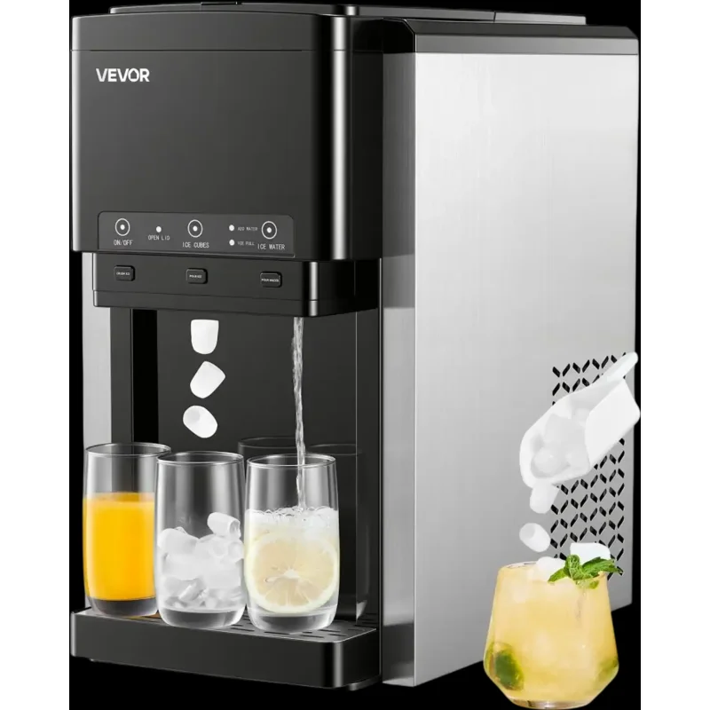 Vevor Water Dispenser with Ice Maker 3-in-1 Countertop 35 lbs/24H Bullet and Crushed Ice Cold Water New