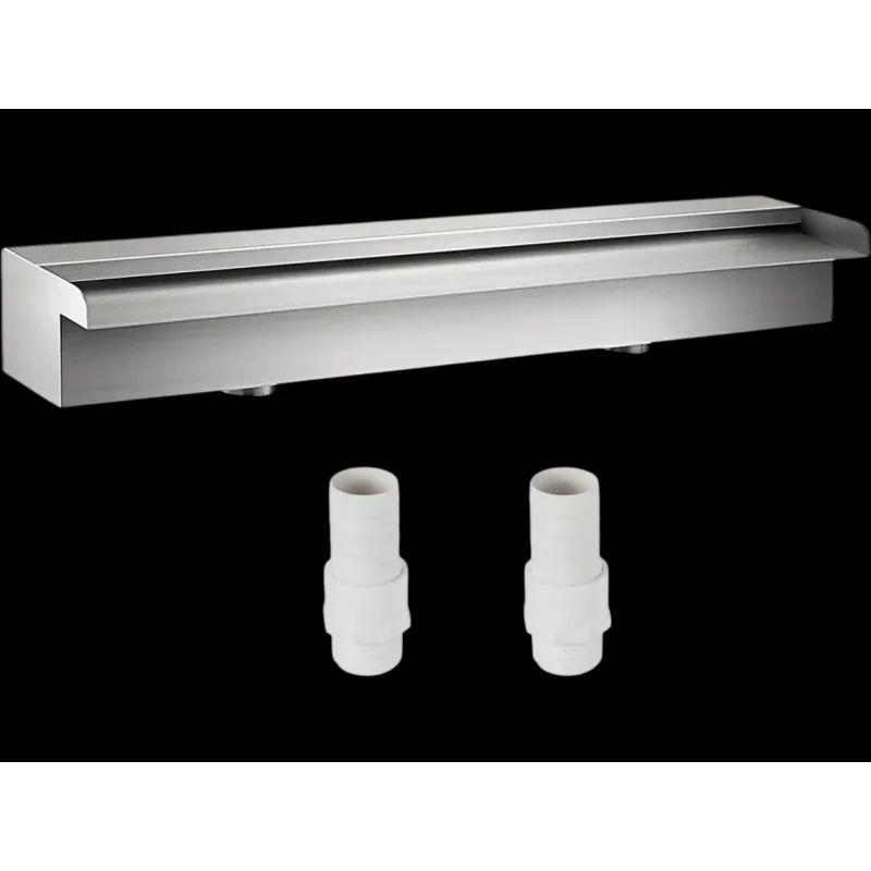 Vevor Waterfall Spillway Stainless Steel Pool Fountain 23.6" Silver New