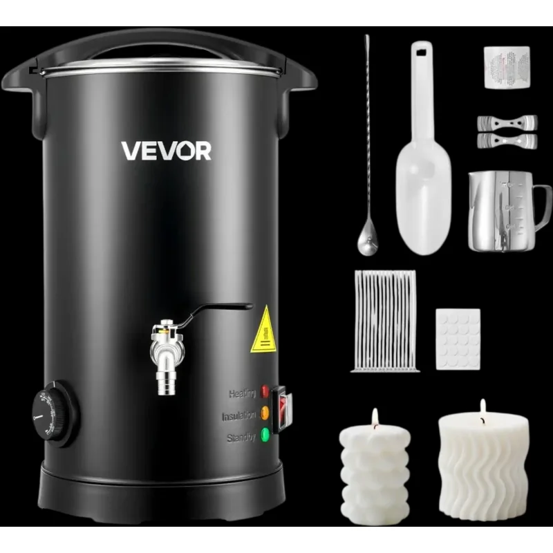 Vevor Wax Melter Candle Making Pot 5.3 Qt 1100W New
