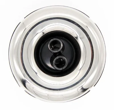 Viking Spa 3 5/16 Inch Mini Storm Twin Roto Jet Snap In Stainless Black