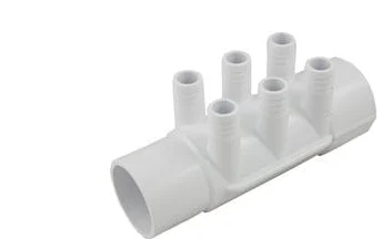 Vita Spa Water Manifold 6 Port 3/4 Inch Barb X 2 Inch Slip X SPG 231470