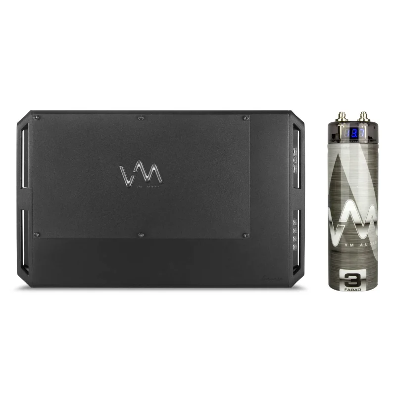 VM Audio ECD2500.1 1 Ohm Class D Amp Digital Monoblock Amplifier + Capacitor