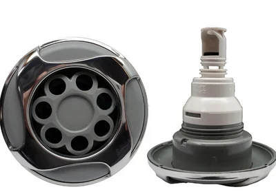Waterway 5 Inch Power Storm Massage Jet 229-2657s Stainless Gray