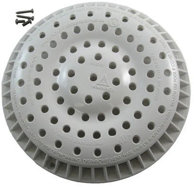 WATERWAY 8″ ANTI-VORTEX COVER WITH SCREWS, WHITE | 645-2150 V