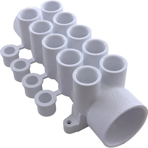 Waterway Manifold 10-Port Flo-Thru 1-1/2″ Spigot X 1-1/2″ Slip X 1/2″ | 672-4630