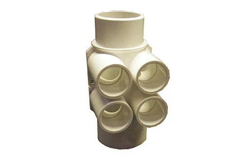 Waterway Manifold 4-Port Flo-Thru 1-1/2″ Spigot X 1-1/2″ Slip X 3/4″ Slip | 672-4190