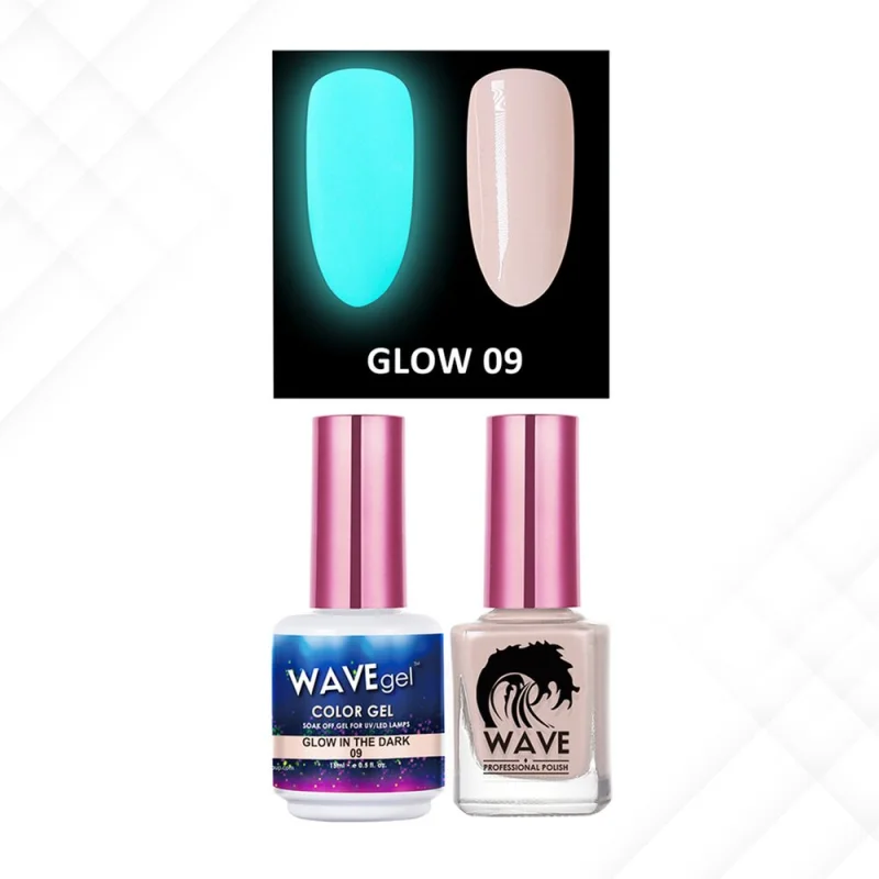 Wave Glow 2-In-1 Matching Duo Set / 1 Gel Polish 0.5 oz. + 1 Lacquer 0.5 oz. / #09