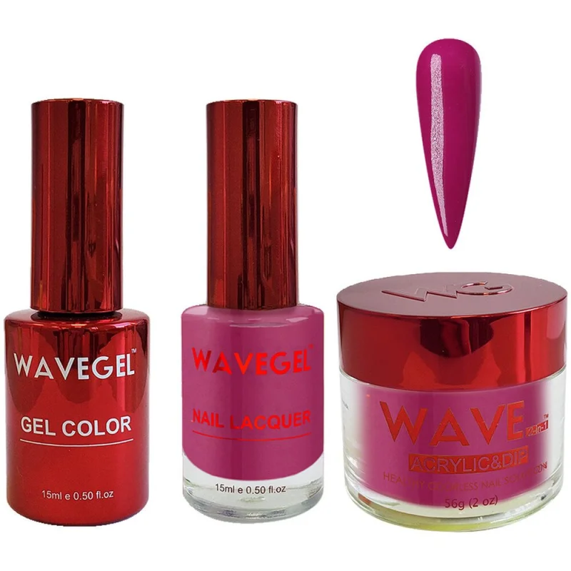 Wave Queen 3-In-1 Matching Combo Set / 1 Gel Polish 0.5 oz. + 1 Lacquer 0.5 oz. + 1 Dip Powder 2 oz. / #076 Alp