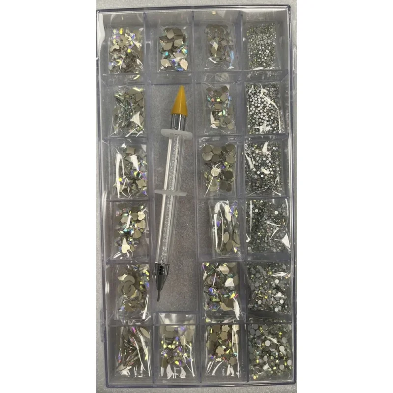 Wavegel Rhinestone Kit Box AB Crystal