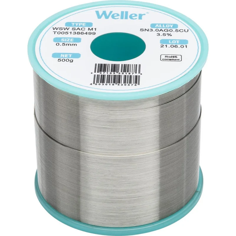 Weller T0051386499 Lead Free Solder Spool 500 G