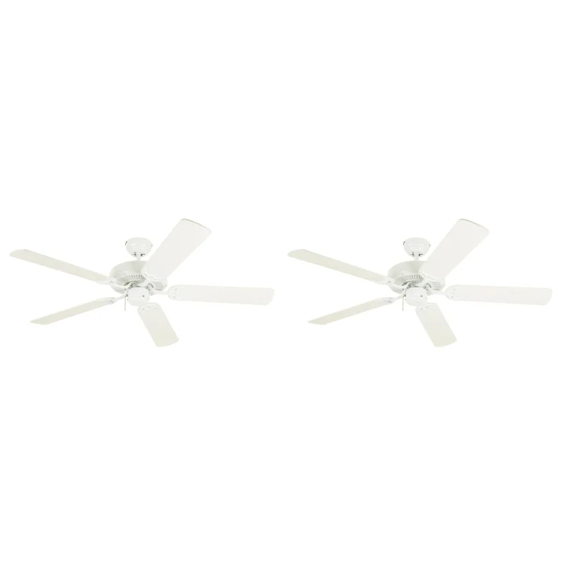 Westinghouse 2 Pack Contractor's Choice 52" Quiet Motor Flush Mount Ceiling Fan